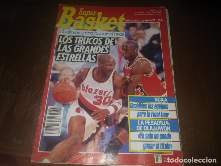 Coleccionismo de Revistas y Peri&oacute;dicos: Revista de BALONCESTO SUPER BASKET a&ntilde;o 1990 N&deg; 26 poster Reggie Lewis Boston Celtics
