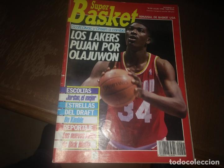 Collection Magazines and Newspapers: Revista de BALONCESTO SUPER BASKET a&ntilde;o 1990 N&deg; 41 poster Mitch Richmond Golden State Warriors