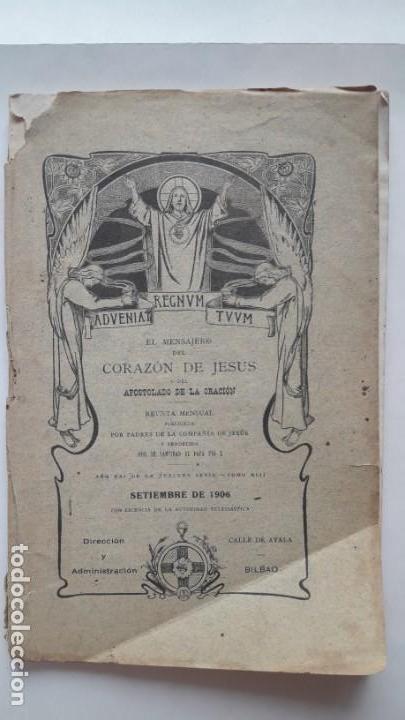 Coleccionismo de revistas y peri&oacute;dicos: EL MENSAJERO DEL CORAZ&Oacute;N DE JES&Uacute;S. (Revista mensual, septiembre 1906)
