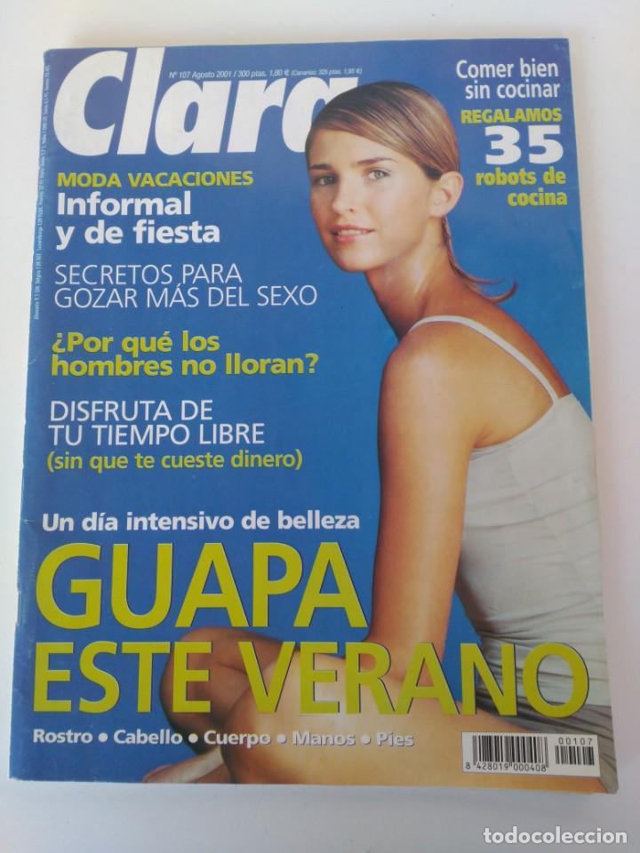 Coleccionismo de revistas y peri&oacute;dicos: Revista Clara N&ordm;107, Agosto de 2001, Julieta Espina