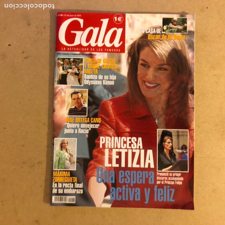 Sammeln von Zeitschriften und Zeitungen: GALA, LA ACTUALIDAD DE LOS FAMOSOS N&deg;40 (JUNIO, 2005). PRINCESA LETIZIA, ORTEGA CANO, OSCAR DE LA RE