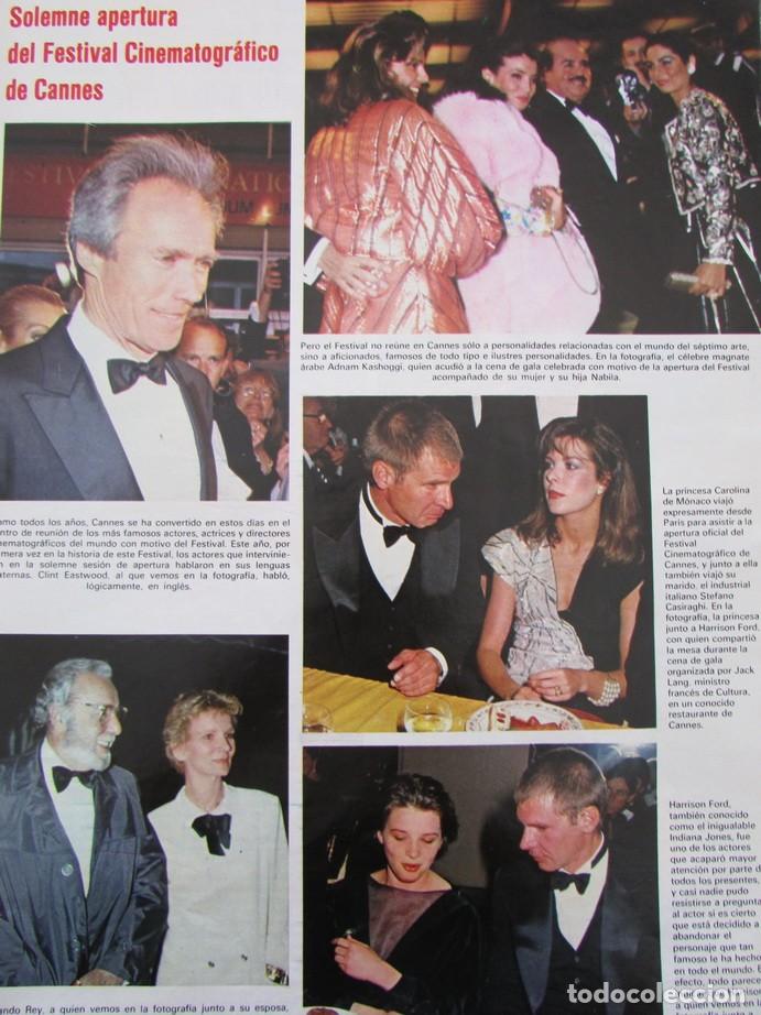 Coleccionismo de Revistas y Peri&oacute;dicos: RECORTE REVISTA SEMANA N&ordm; 2362 1985 FESTIVAL CANES, CAROLINA DE MONACO, ISABELLA ROSELLINI