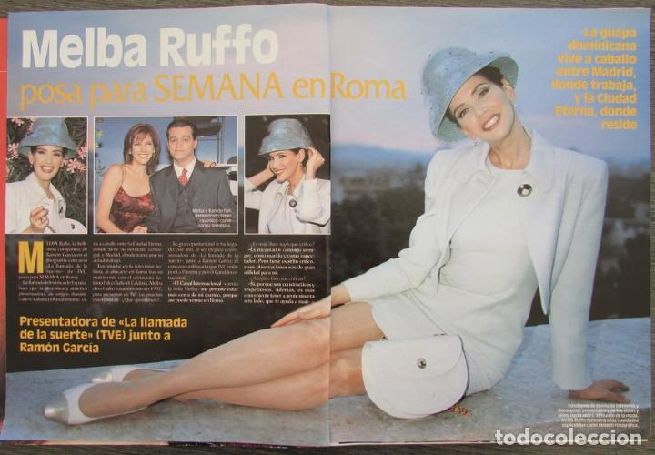 Coleccionismo de Revistas y Peri&oacute;dicos: RECORTE REVISTA SEMANA N&ordm; 3031 1998 MELBA RUFFO 3 PGS