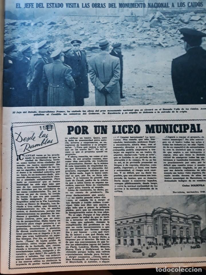 Colecionismo de Revistas e Jornais: 1949 franco visita las obras del monumento nacional de los caidos