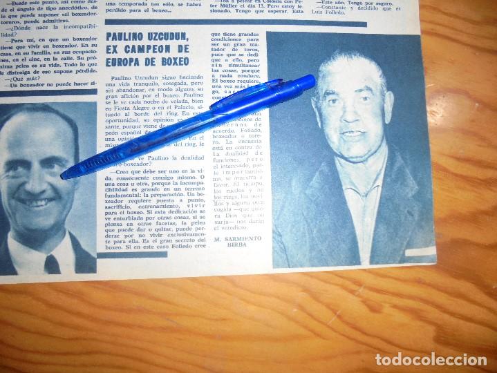 Coleccionismo de Revistas y Peri&oacute;dicos: RECORTE : PAULINO UZCUDUN, EX CAMPEON DE BOXEO. SEMANA, MARZO 1964 ()