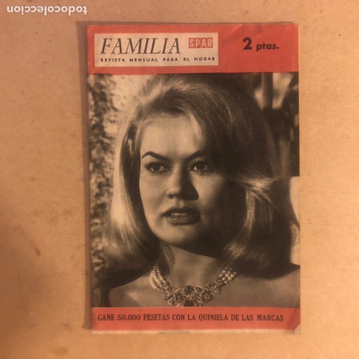 Colecionismo de Revistas e Jornais: FAMILIA SPAR N&deg;38 (JUNIO, 1963). REVISTA MENSUAL PARA EL HOGAR. PORTADA: MAR&Iacute;A ANDERSEN.