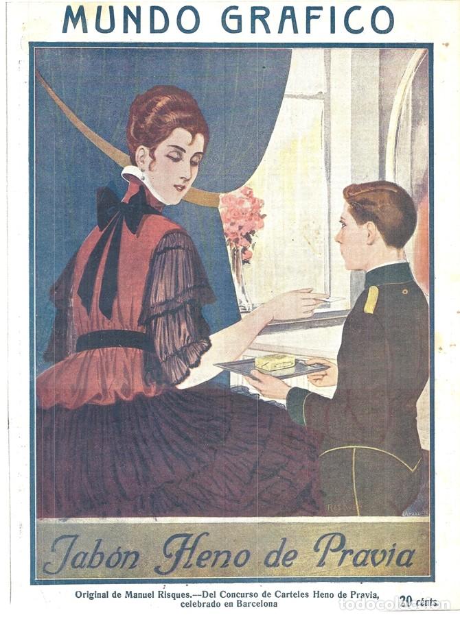 Sammeln von Zeitschriften und Zeitungen: 1916 HOJA REVISTA PUBLICIDAD ANUNCIO PERFUMER&Iacute;A CASA GAL JAB&Oacute;N HENO DE PRAVIA