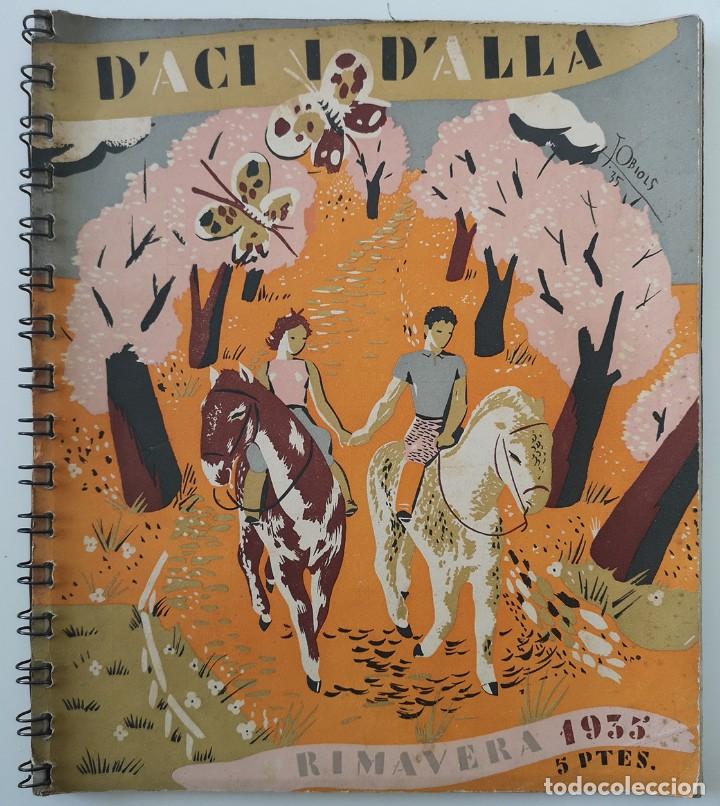 Collectionnisme de Revues et Journaux: D'AC&Iacute;  I  D'ALL&Agrave;  Primavera 1935  espiral  portada. J.Obiols