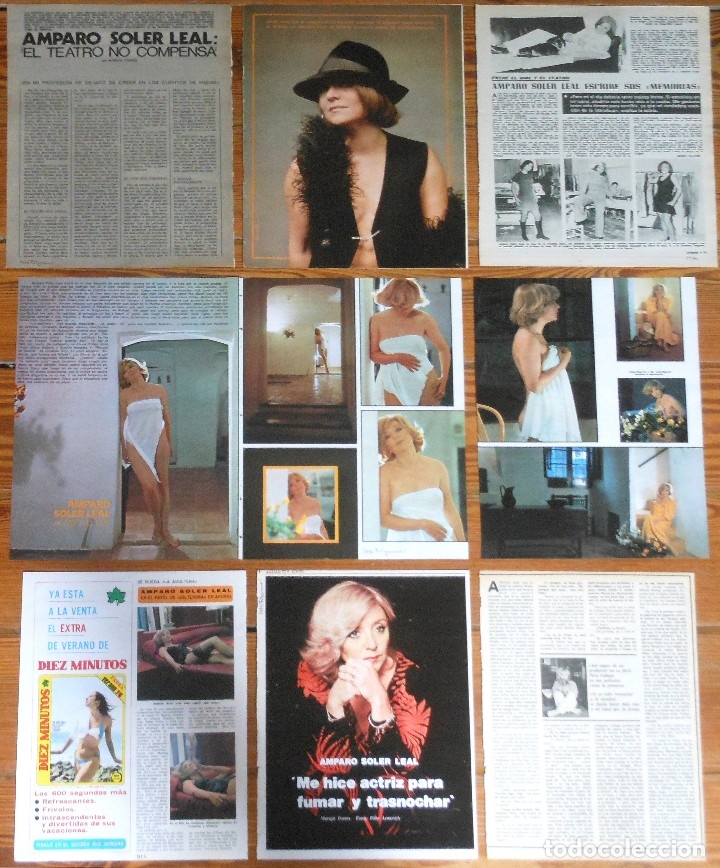 Sammeln von Zeitschriften und Zeitungen: AMPARO SOLER LEAL lote prensa 1970s fotos spanish actress sexy clippings revista