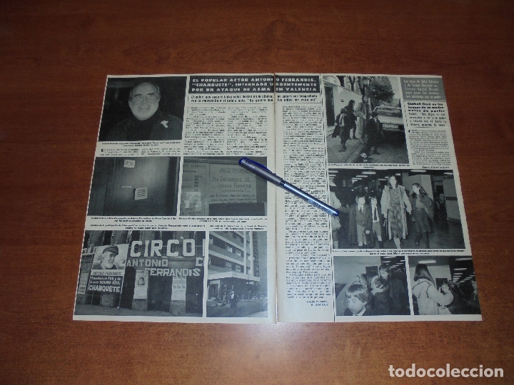 Coleccionismo de Revistas y Peri&oacute;dicos: RETAL PRENSA 1983: ANTONIO FERRANDIS -CHANQUETE- INGRESADO - ISABEL PREYSLER Y SUS HIJOS.