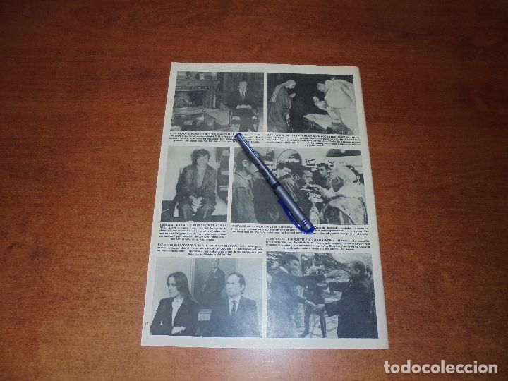 Coleccionismo de revistas y peri&oacute;dicos: RETAL PRENSA 1983: ABRAZO FELIPE GONZALEZ Y GABRIEL GARC&Iacute;A M&Aacute;RQUEZ. GOBERNADOR CIVILE SEGOVIA Y MADR