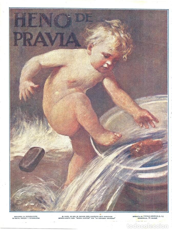 Collectionnisme de Revues et Journaux: 1916 HOJA REVISTA PUBLICIDAD ANUNCIO PERFUMER&Iacute;A CASA GAL JAB&Oacute;N HENO DE PRAVIA