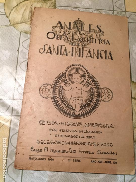 Coleccionismo de Revistas y Peri&oacute;dicos: Antiguo libro religioso anales de la obra pontificia de las Santa Infancia a&ntilde;o 1936