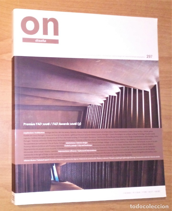 Collection Magazines and Newspapers: ON DISE&Ntilde;O N.&ordm; 297, 2008 (PREMIOS FAD 2008, CIUDAD Y PAISAJE, INTERIORISMO)
