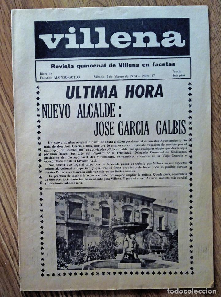 Coleccionismo de revistas y peri&oacute;dicos: Revista Villena n&ordm; 17. 2 febrero 1974