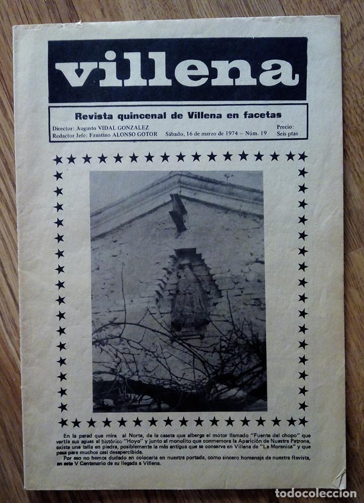 Coleccionismo de Revistas y Peri&oacute;dicos: Revista Villena n&ordm; 19. 16 marzo 1974