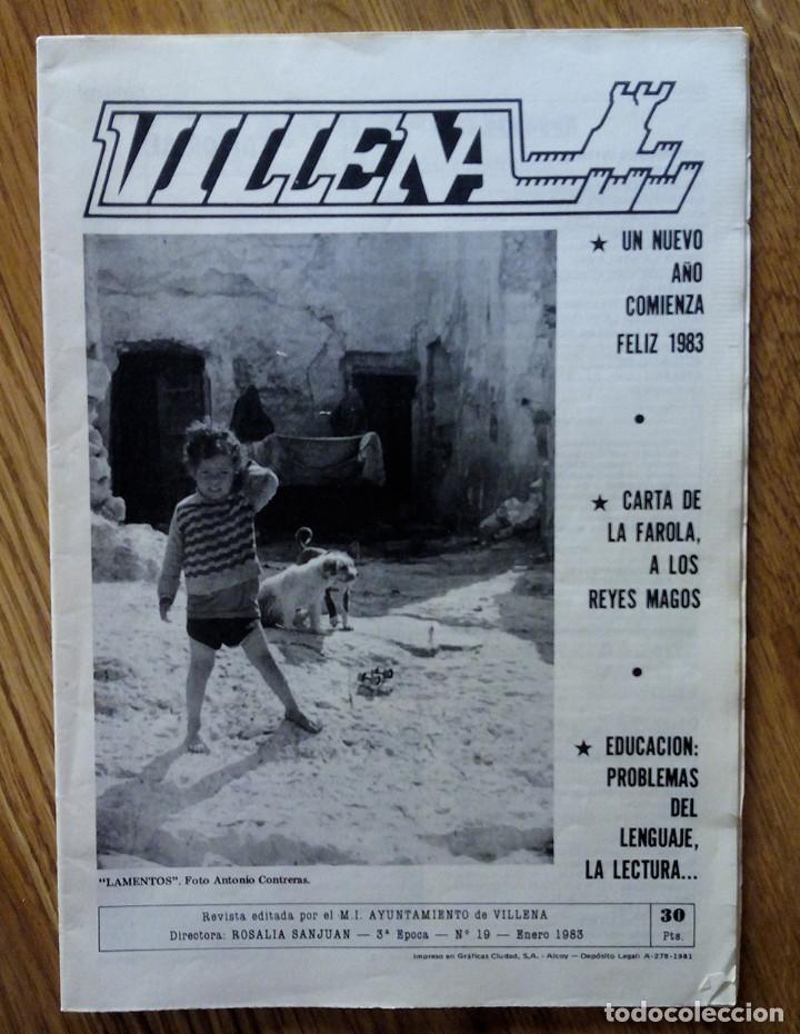 Coleccionismo de revistas y peri&oacute;dicos: Revista Villena n&ordm; 19 3&ordf; &Eacute;poca. Enero 1983