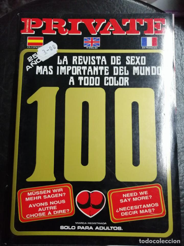 Coleccionismo de revistas y peri&oacute;dicos: PRIVATE N&deg; 100. REVISTA PARA ADULTOS. EN ESPA&Ntilde;OL, INGL&Eacute;S Y FRANC&Eacute;S