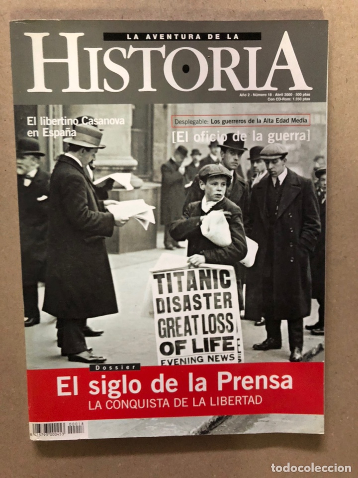 Collectionnisme de Revues et Journaux: LA AVENTURA DE LA HISTORIA N&deg; 18. DOSSIER EL SIGLO DE LA PRENSA, EL OFICIO DE LA GUERRA