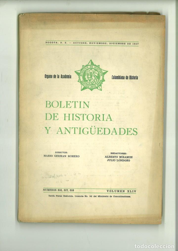 Coleccionismo de revistas y peri&oacute;dicos: BOLET&Iacute;N DE HISTORIA Y ANTIG&Uuml;EDADES. N&Uacute;MEROS 516, 517, 518 VOLUMEN XLIV