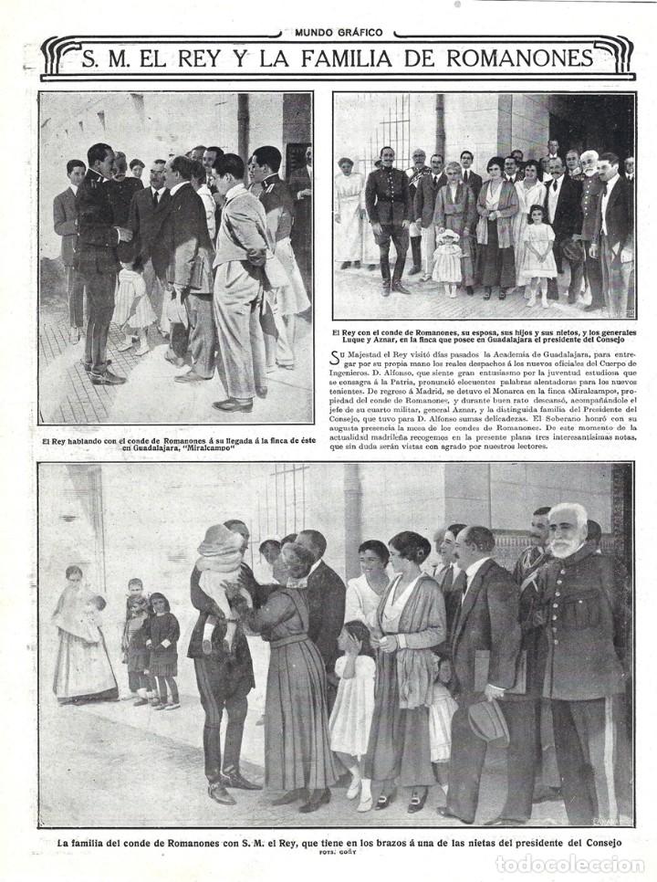 Coleccionismo de Revistas y Periódicos: 1916 HOJA REVISTA GUADALAJARA FINCA MIRALCAMPO REY ALFONSO XIII CON FAMILIA DEL CONDE DE ROMANONES - Foto 1 - 169657628