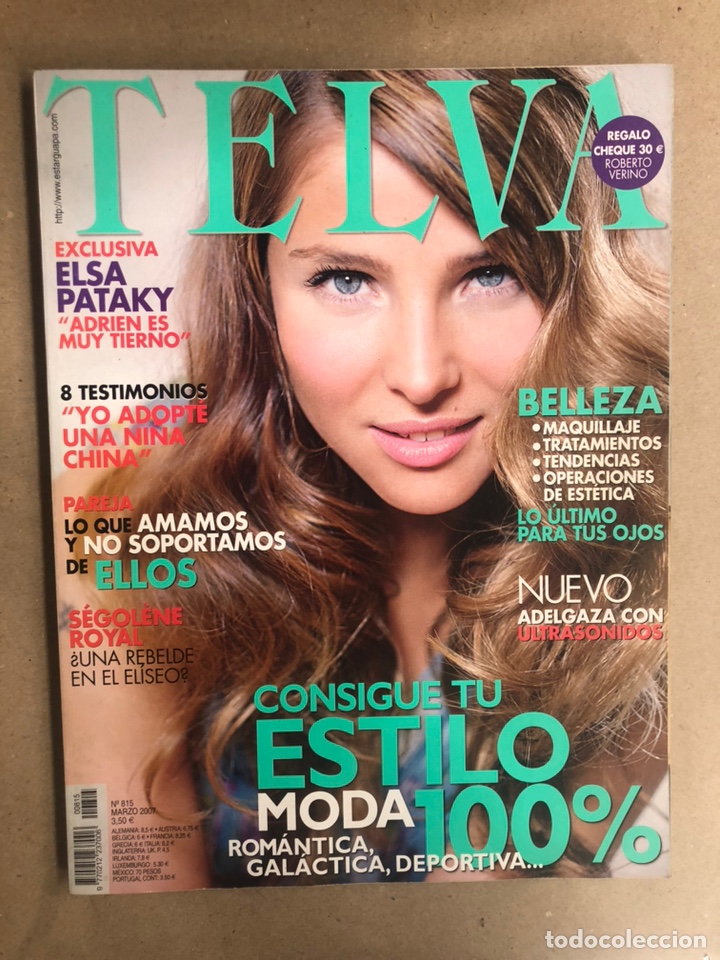 Coleccionismo de revistas y peri&oacute;dicos: TELVA N&deg;815 (MARZO, 2007). ELSA PATAKY, SANDRA BULLOCK, MARC JACOBS, JOAQU&Iacute;N CORT&Eacute;S,..,