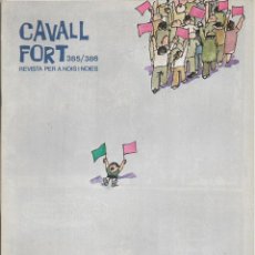 Coleccionismo de Revistas y Periódicos: REVISTA PER A NOIS I NOIES, CAVALL FORT Nº 385/386 - PORTADA PER CESC