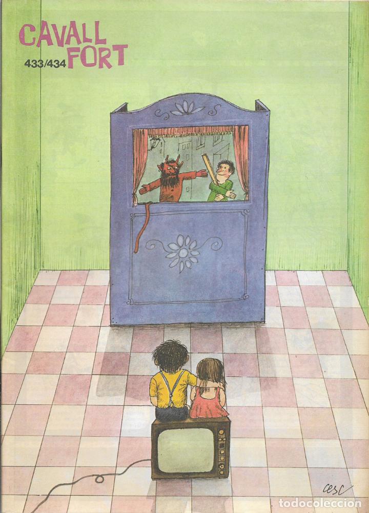 Collezionismo di Riviste e Giornali: REVISTA PER A NOIS I NOIES, CAVALL FORT N&ordm; 433/434 - PORTADA PER CESC