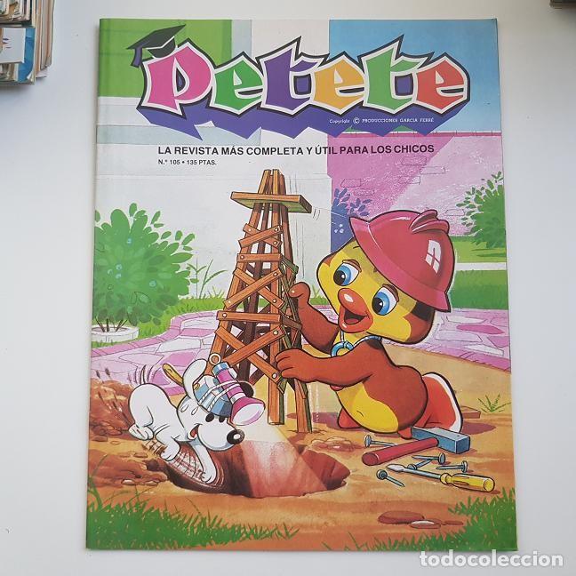Coleccionismo de Revistas y Peri&oacute;dicos: REVISTA PETETE, A&Ntilde;O III N&ordm; 105, ED. P.T.T., A&Ntilde;O 1983, SUPLEMENTO,CROMOS, LEER DESCRIPCI&Oacute;N,BUENO