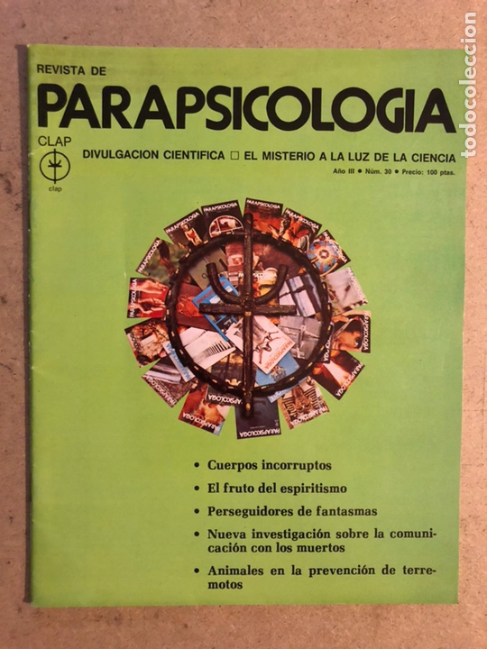 Coleccionismo de revistas y peri&oacute;dicos: REVISTA DE PARAPSICOLOG&Iacute;A DEL CLAP N&deg; 30. CUERPOS INCORRUPTOS, ESPIRITISMO, PERSEGUIDORES DE FANTASM