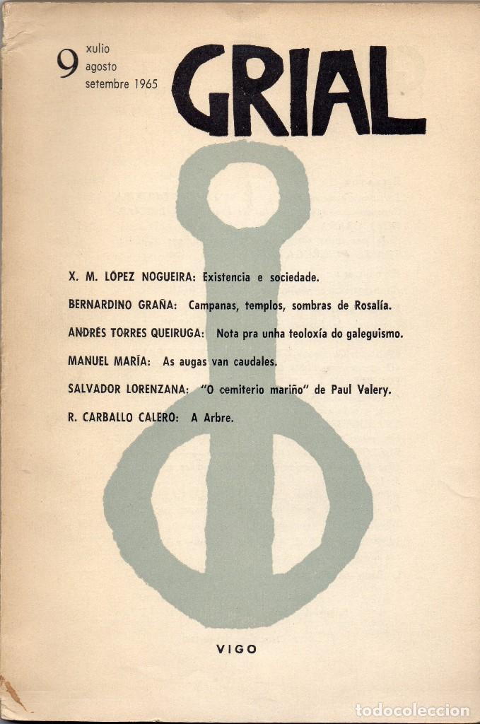 Sammeln von Zeitschriften und Zeitungen: Grial. N&ordm; 9. Revista galega de cultura. Xulio, agosto, setembre 1965