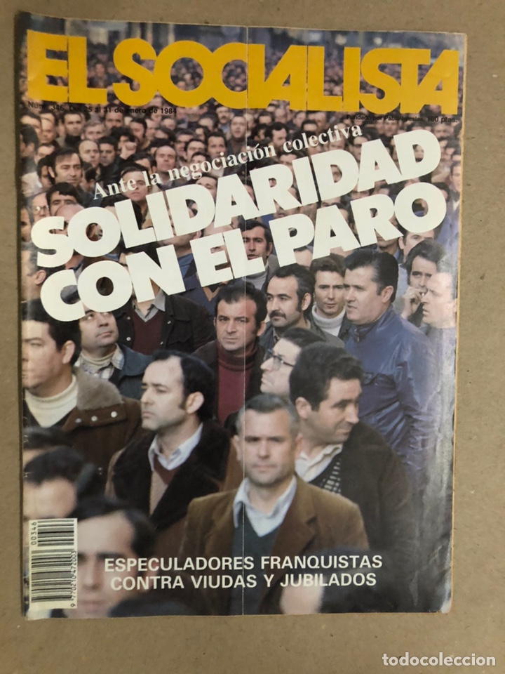 Coleccionismo de revistas y peri&oacute;dicos: EL SOCIALISTA N&deg; 346 (1984). ESPECULADORES FRANQUISTAS CONTRA VIUDAD Y JUBILADOS,...