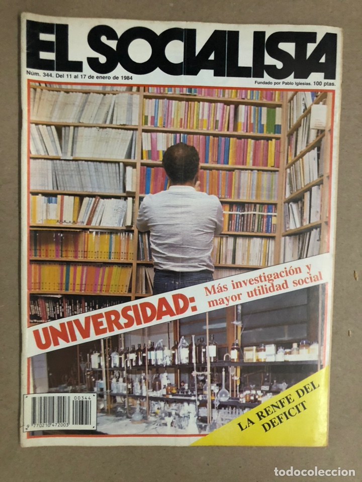 Colecionismo de Revistas e Jornais: EL SOCIALISTA N&deg; 344 (1983). EL GRAPO, PASCUA MILITAR, CRISIS PNV, CLAUDIO RODR&Iacute;GUEZ,...