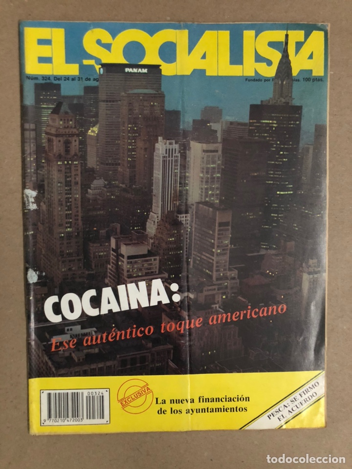 Collezionismo di Riviste e Giornali: EL SOCIALISTA N&deg; 324 (1983). COCAINA, PESCA, ASTILLEROS, FESTA DE GRACIA, LUCIANO RINC&Oacute;N,...