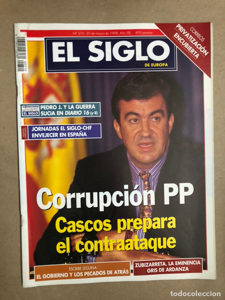 Coleccionismo de revistas y peri&oacute;dicos: SIGLO DE EUROPA N&deg; 310 (MARZO 1998). CORRUPCI&Oacute;N PARTIDO POPULAR, PEDRO J GUERRA SUCIA,...