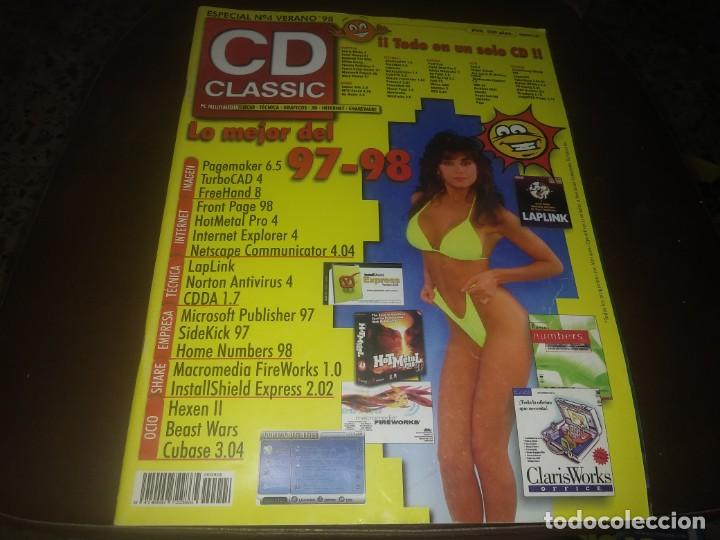 Coleccionismo de revistas y peri&oacute;dicos: Revista CD CLASSIC N&deg; 4 extra de verano a&ntilde;o 1998 juegos ordenadores inform&aacute;tica