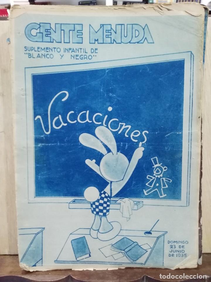 Collezionismo di Riviste e Giornali: Gente Menuda, Suplemento Infantil de ``Blanco y Negro&acute;&acute; - 23 Junio 1935