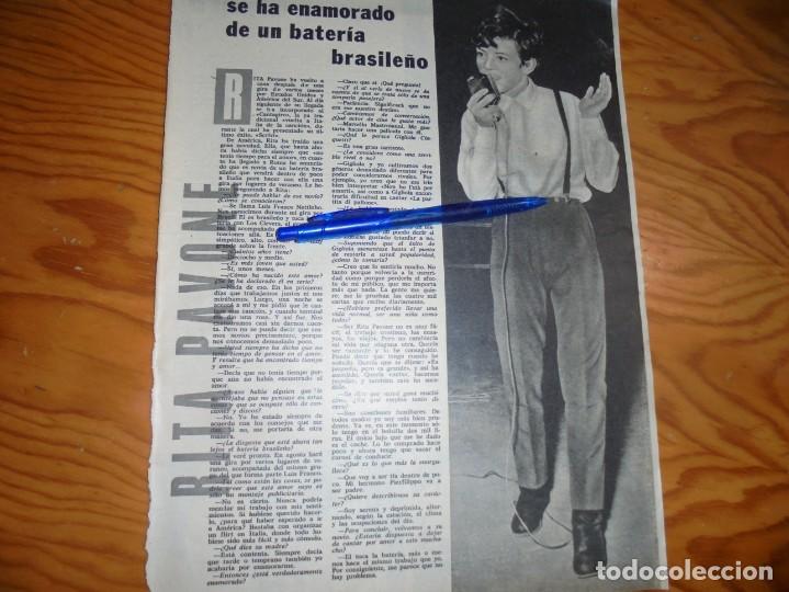 Collezionismo di Riviste e Giornali: RECORTE : RITA PAVONE, ENAMORADA DE UN BRASILE&Ntilde;O. SEMANA, JULIO 1964 ()