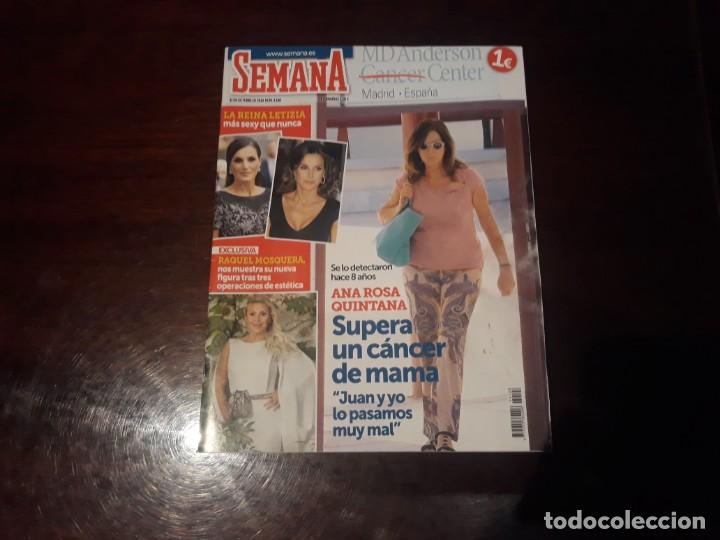 Coleccionismo de Revistas y Peri&oacute;dicos: REVISTA SEMANA N&ordm; 4108 - ANA ROSA QUINTANA - RAQUEL MOSQUERA - LA REINA LETIZIA