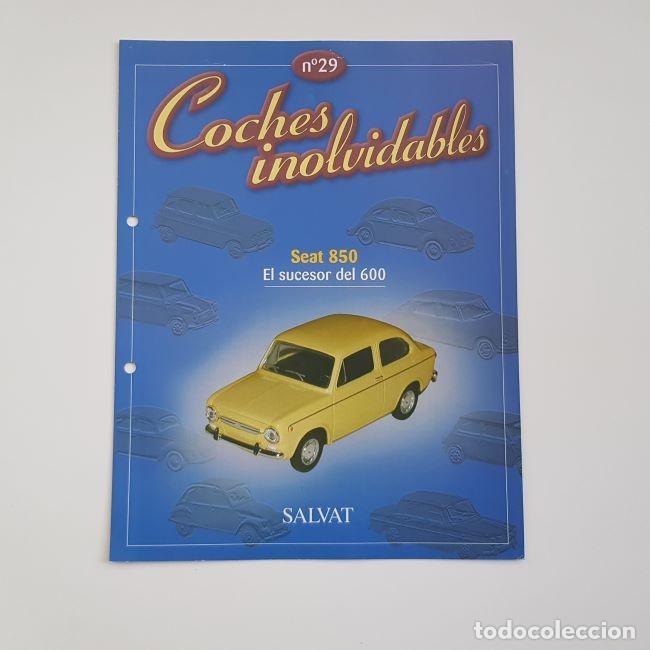 Coleccionismo de revistas y peri&oacute;dicos: COCHES INOLVIDABLES N&ordm; 29, SEAT 850 Y OTRAS MARCAS Y MODELOS,LEER DESCRIPCI&Oacute;N,SALVAT,2001