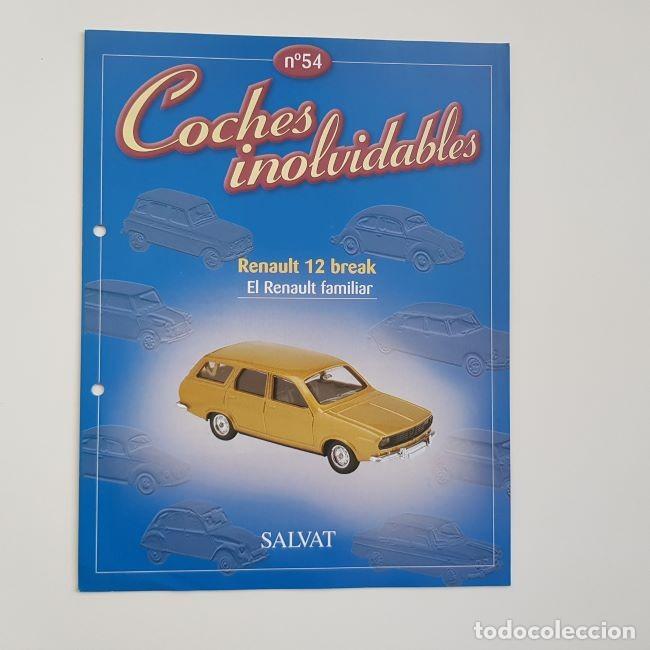 Coleccionismo de Revistas y Peri&oacute;dicos: COCHES INOLVIDABLES N&ordm; 54,RENAULT 12 BREAK Y OTRAS MARCAS-MODELOS,LEER DESCRIPCI&Oacute;N,SALVAT,2001