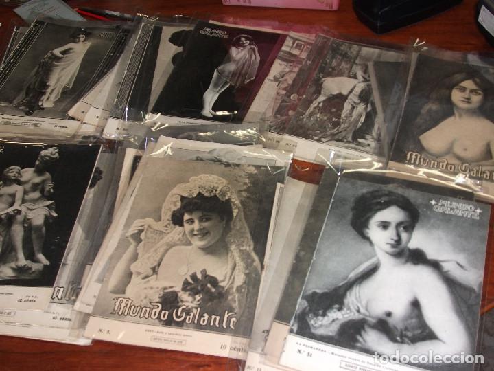 Coleccionismo de revistas y peri&oacute;dicos: NUMEROS SUELTOS DE LA REVISTA MUNDO GALANTE 1912-1914 CUPL&Eacute; ARTISTAS