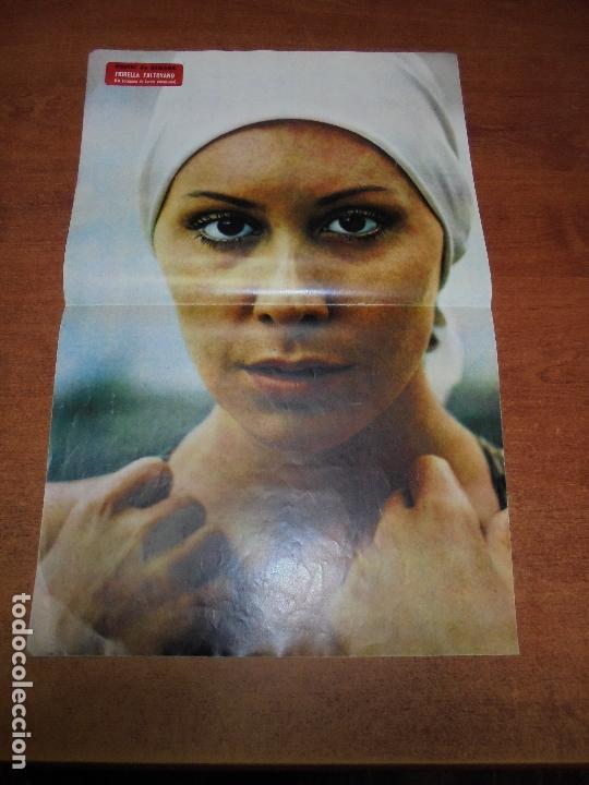 Coleccionismo de Revistas y Peri&oacute;dicos: POSTER 1974 REVISTA SEMANA: FIORELLA FALTOYANO. PUBLICIDAD DONANTES DE SANGRE. TEST CONFIDETS.