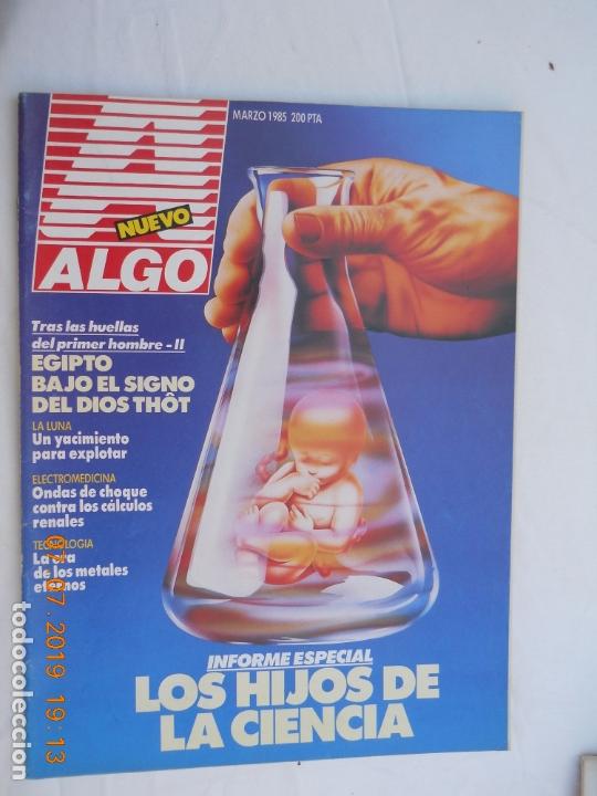 Sammeln von Zeitschriften und Zeitungen: ALGO  NUEVO , REVISTA , MARZO 1985 , LOS HIJOS DE LA CIENCIA