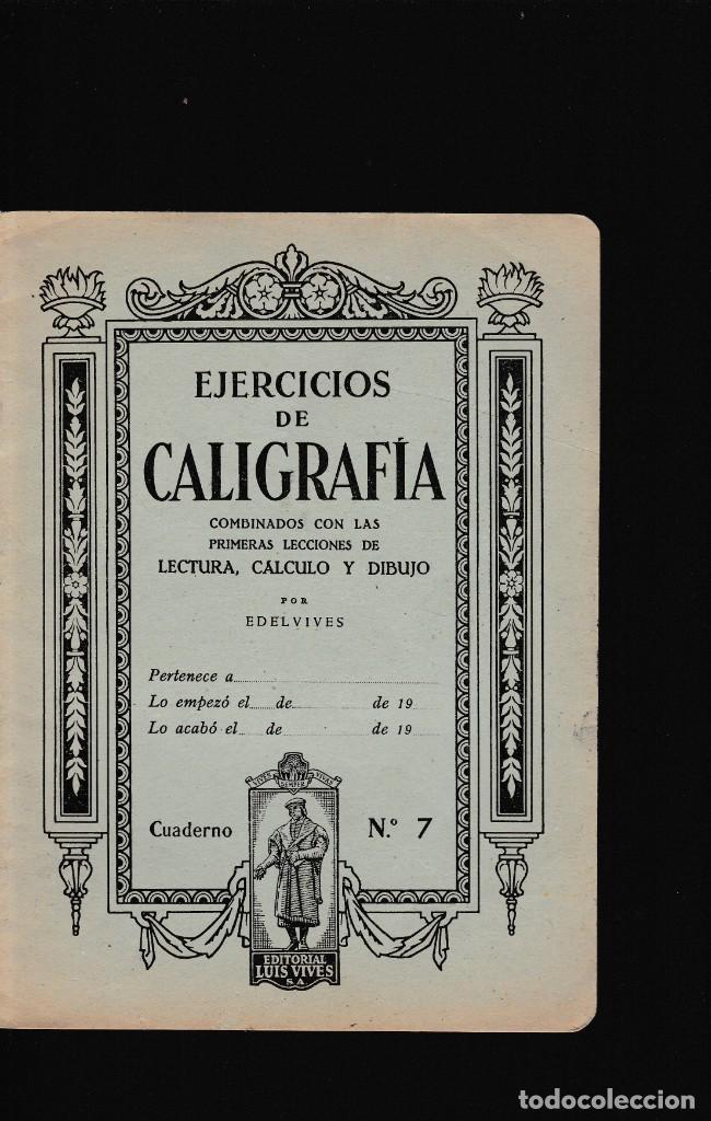 ejercicios de caligrafia por edelvives cuaderno - Compra venta en  todocoleccion