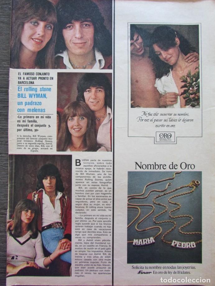 Coleccionismo de Revistas y Peri&oacute;dicos: RECORTE REVISTA SEMANA N&ordm; 1894 1976 ROLLING STONES. BILL WYMAN