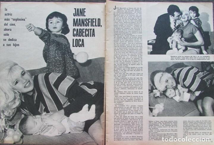Coleccionismo de Revistas y Peri&oacute;dicos: RECORTE REVISTA SEMANA N&ordm; 1374 1966 JANE MANSFIELD
