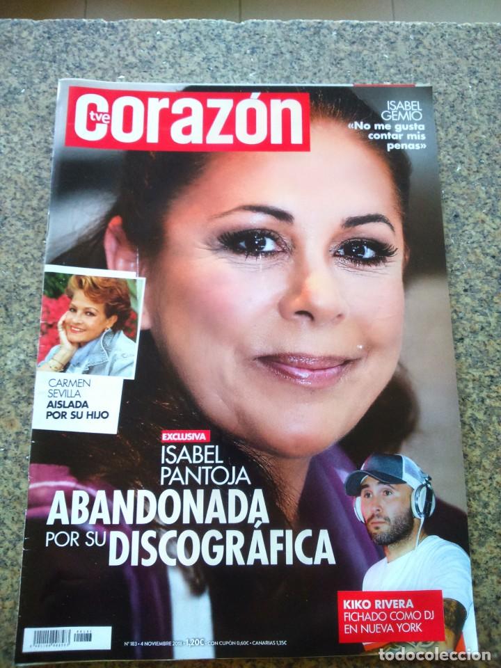 Coleccionismo de Revistas y Peri&oacute;dicos: REVISTA CORAZON -- N&ordm; 183 -- ISABEL PANTOJA  --