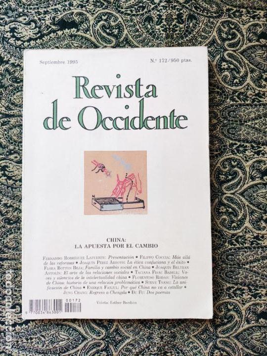 Sammeln von Zeitschriften und Zeitungen: Revista de Occidente, China: la apuesta por el cambio. n. 172 (septiembre 1995)