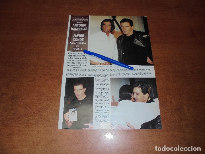 Coleccionismo de revistas y peri&oacute;dicos: CLIPPING 1996: ANTONIO BANDERAS Y JAVIER CONDE - MAR&Iacute;A ROSA